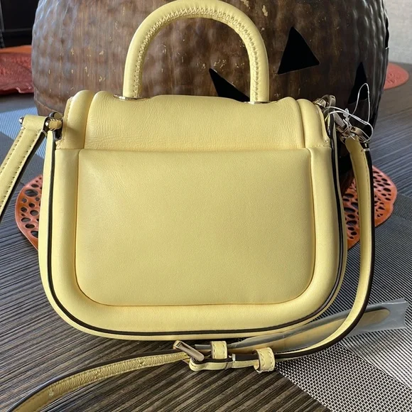 Kate Spade Butter Yellow Puffy Mini Top Handle Bag NWOT - Picture 3 of 6